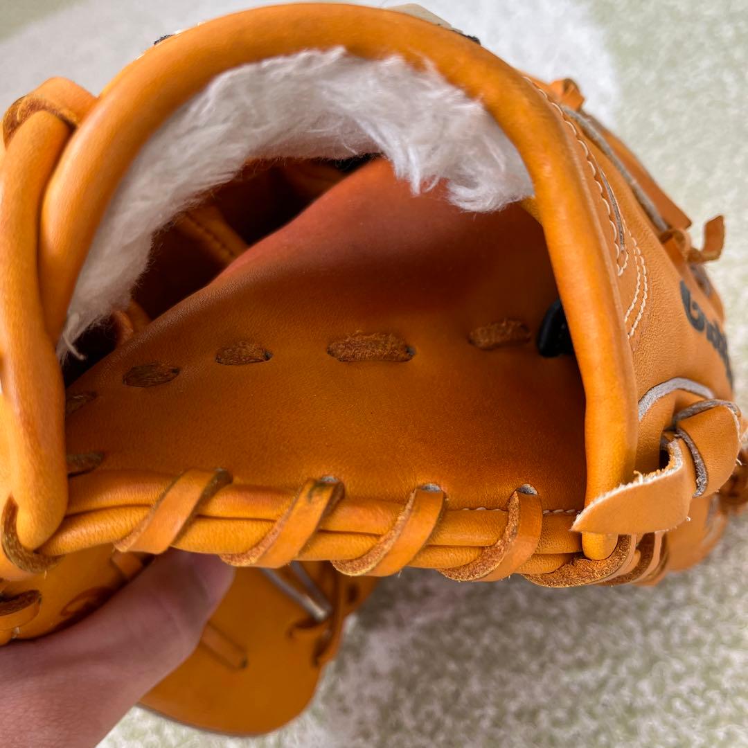 Mizuno Global Elite 硬式グローブ オレンジ