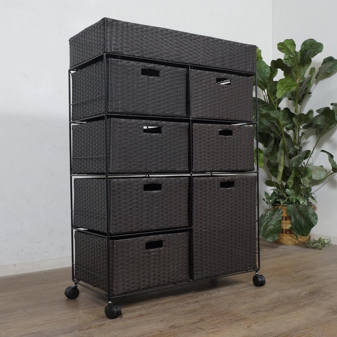 茶豆フォロー割【新品】お掃除簡単ランドリーチェストアウトレット