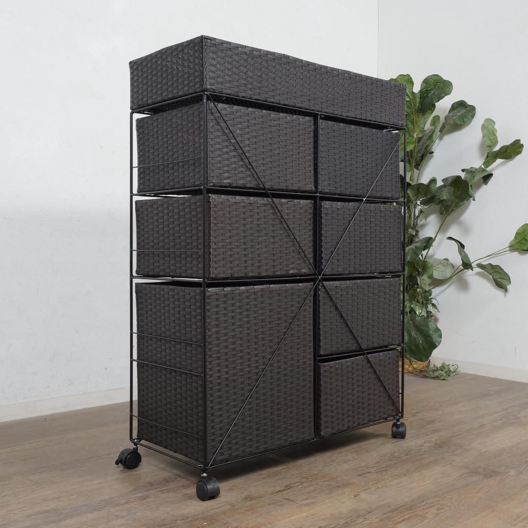 茶豆フォロー割【新品】お掃除簡単ランドリーチェストアウトレット