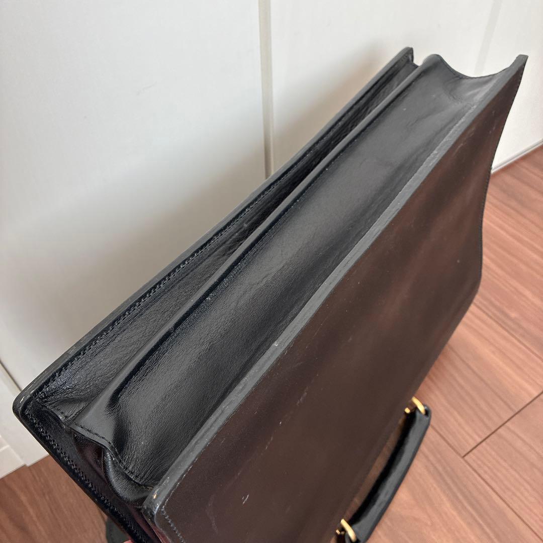 TANIZAWA Ginza 黒 レザー ビジネスバッグ