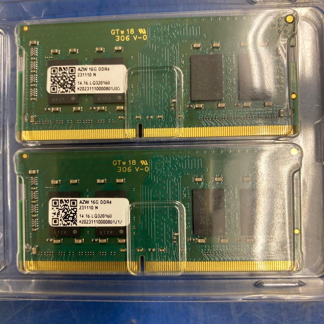 ♥︎送料込み★CrucialノートPC メモリ DDR4 16GB 2枚合32G