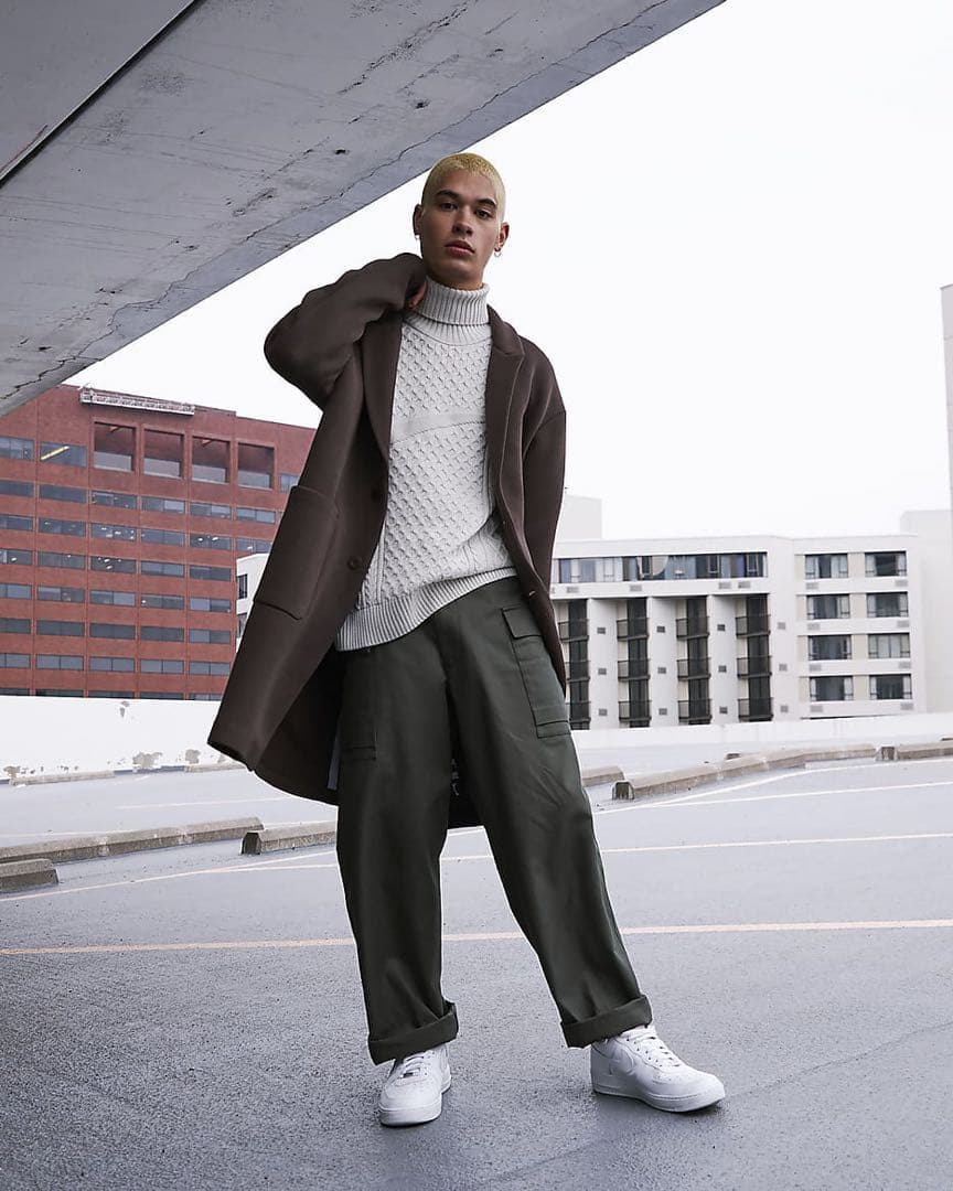 定価22000円★新品★NIKE ケーブルニット タートルネック セーター★XL