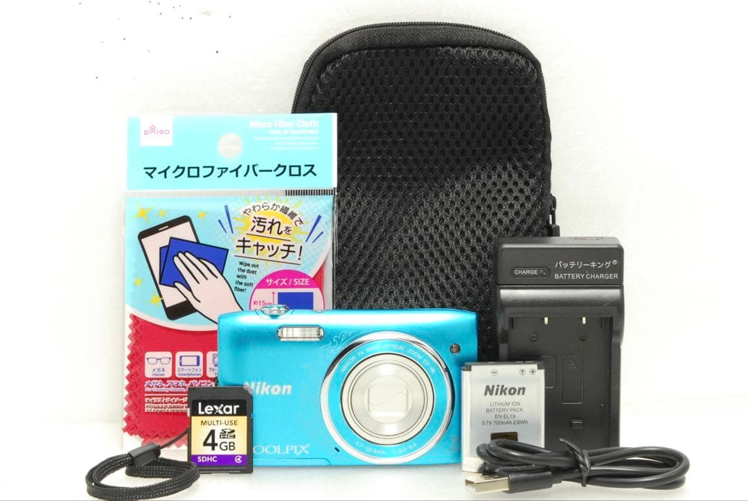 Nikon COOLPIX S3500 ❤️スマホ転送 動作確認済 ブルー ニコン