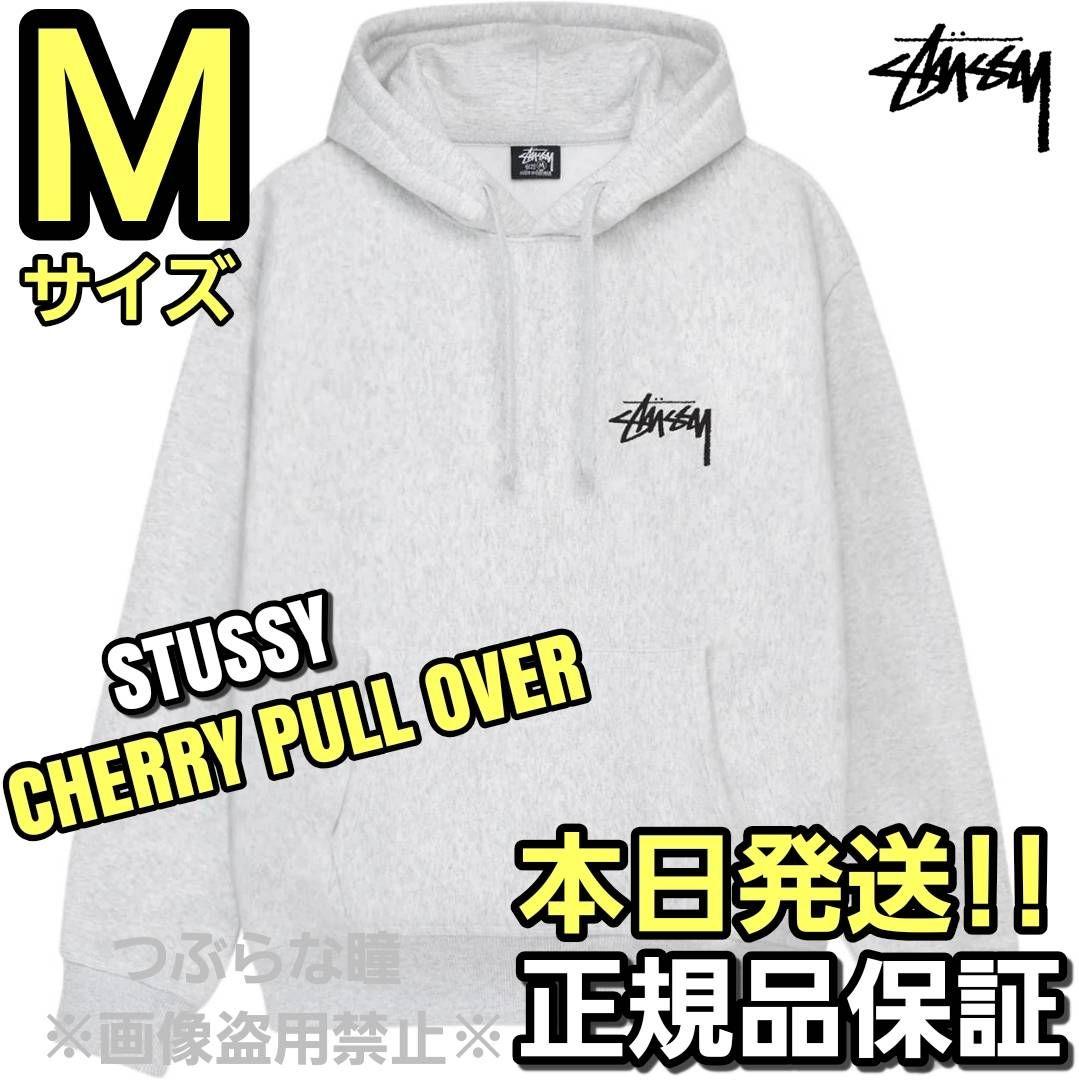 STUSSY CHERRY PULL OVER Mサイズ グレー