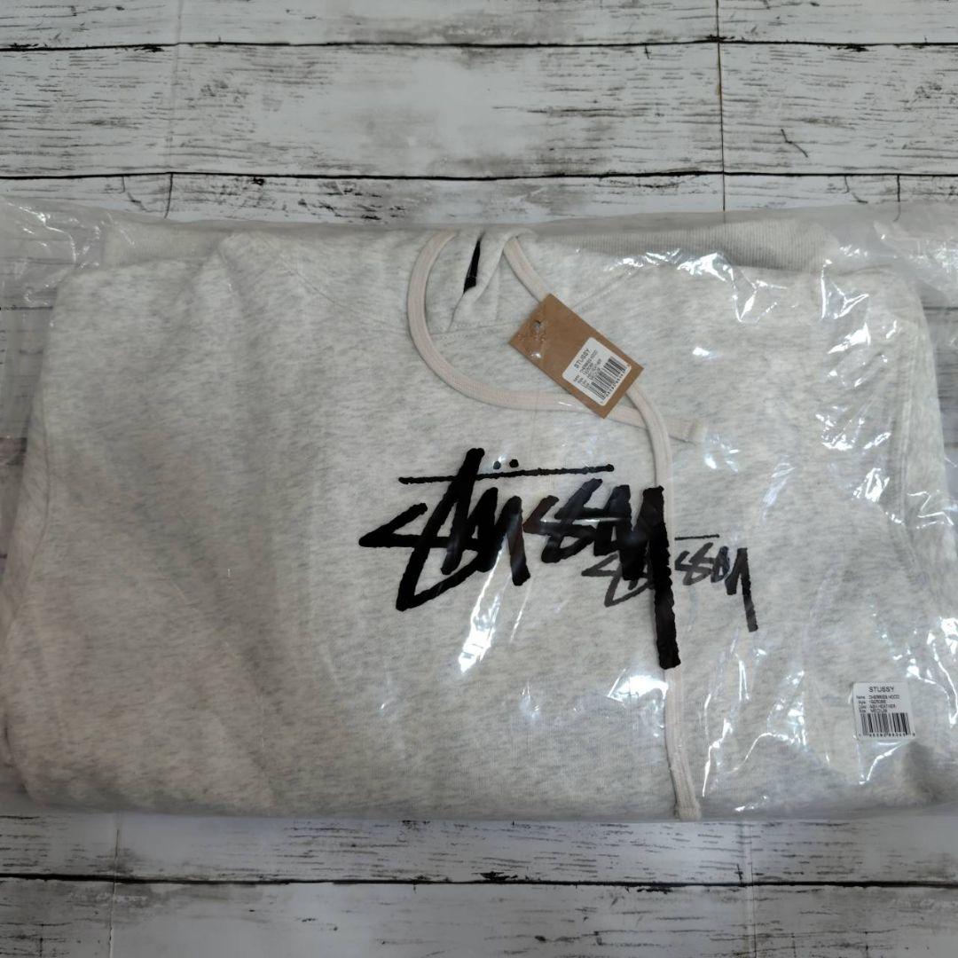 STUSSY CHERRY PULL OVER Mサイズ グレー