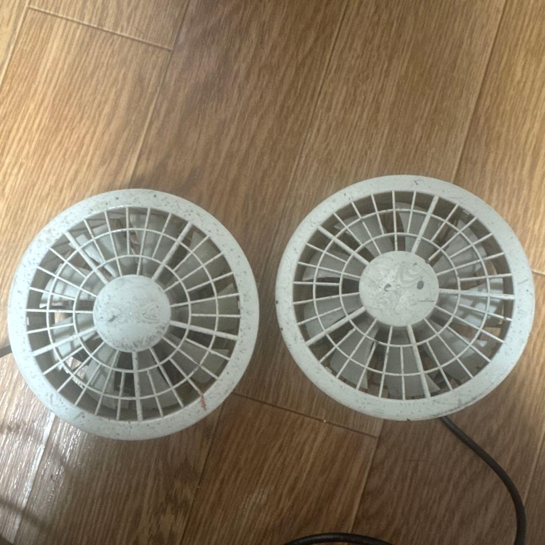 空調服　バッテリー×2 電池ボックス×1 ファンセット