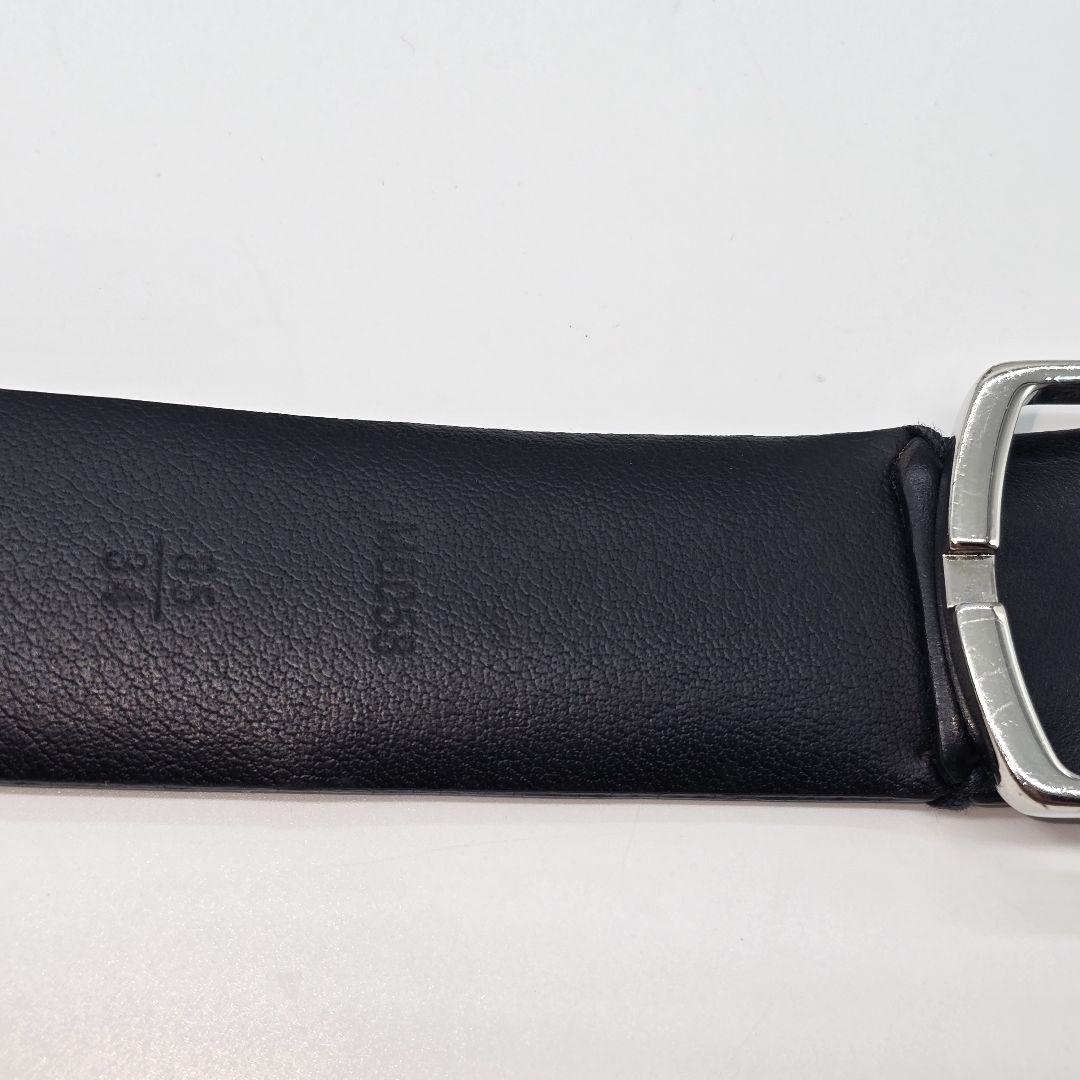 鑑定済　サンチュールネオグラムベルト　85センチ M6058　ブラックレザー