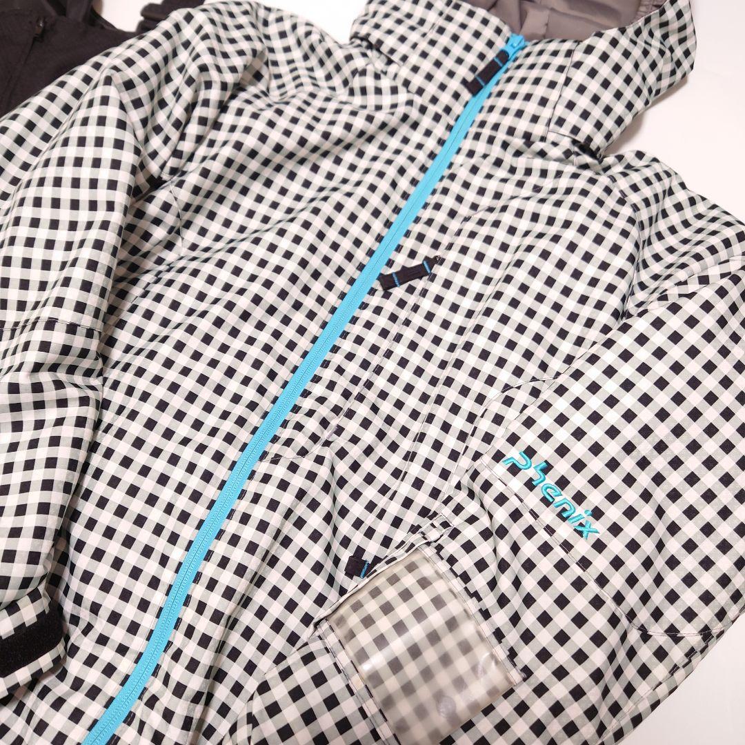 phenix フェニックス スキーウェア スノボ 上下 170 黒白チェック