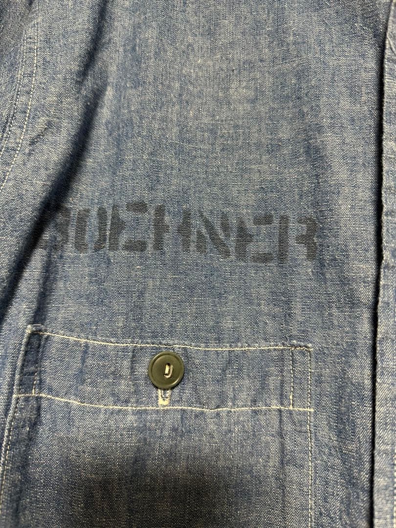 WAREHOUSEウエアハウス シャンブレー シャツ プリント ダックディガー