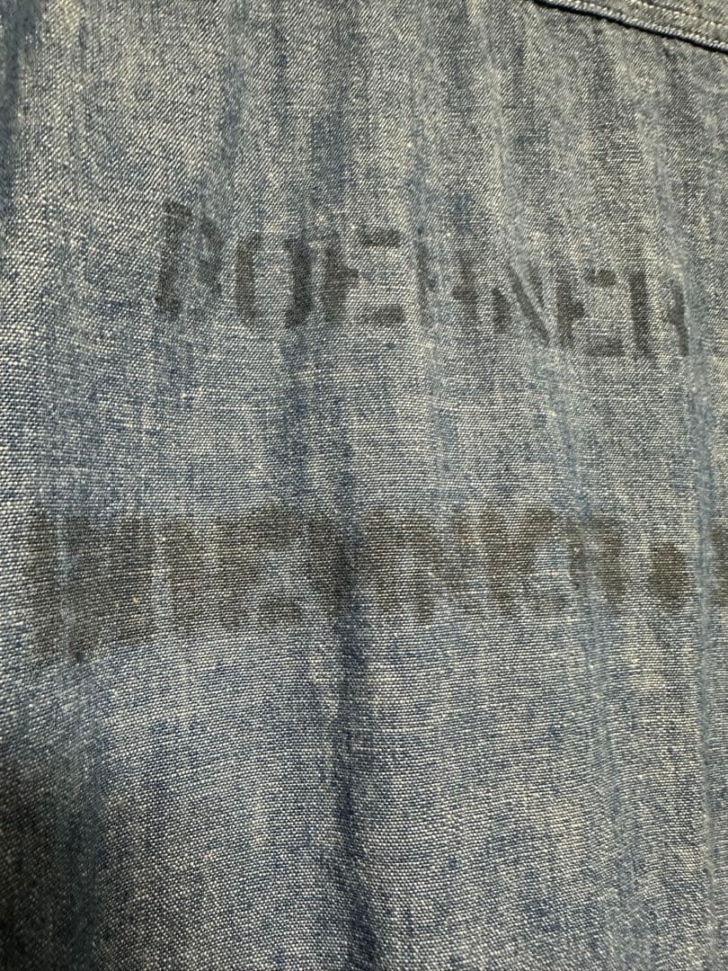 WAREHOUSEウエアハウス シャンブレー シャツ プリント ダックディガー