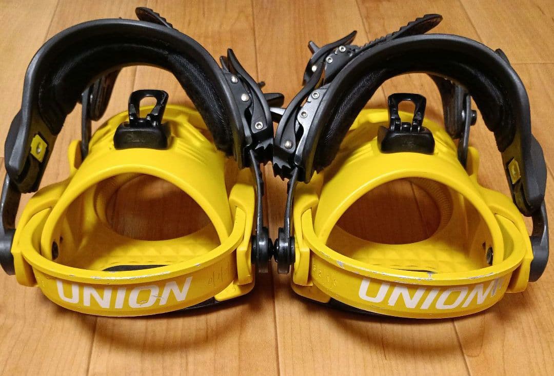 スノーボード　キッズ　ビンディング　UNION イエロー　 ケース付き