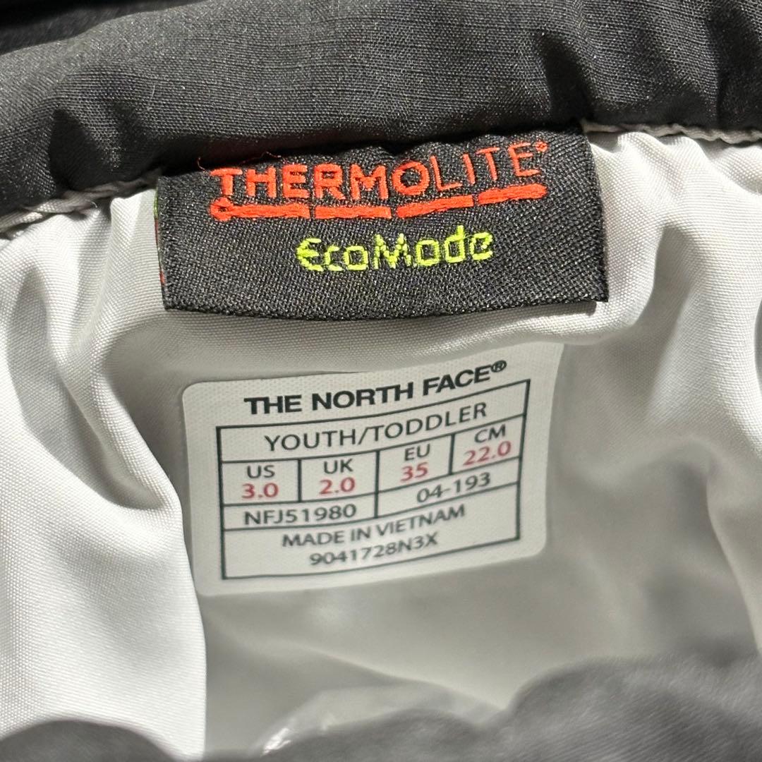 【新品未使用品】ノースフェイス キッズ ヌプシ ブーティー 22cm ブラック