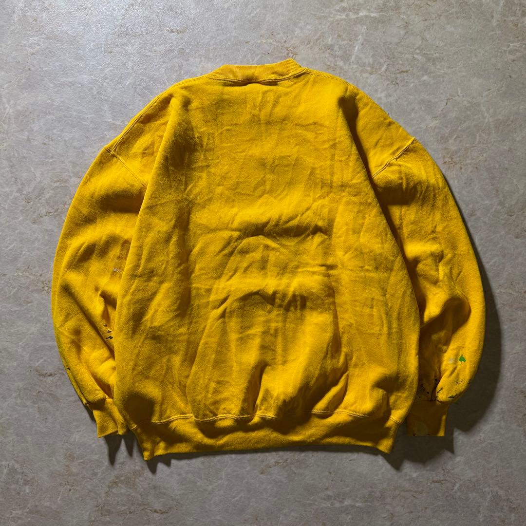 RUSSELL ATHLETICプリントスウェットUSA製古着ペンキ一点物希少