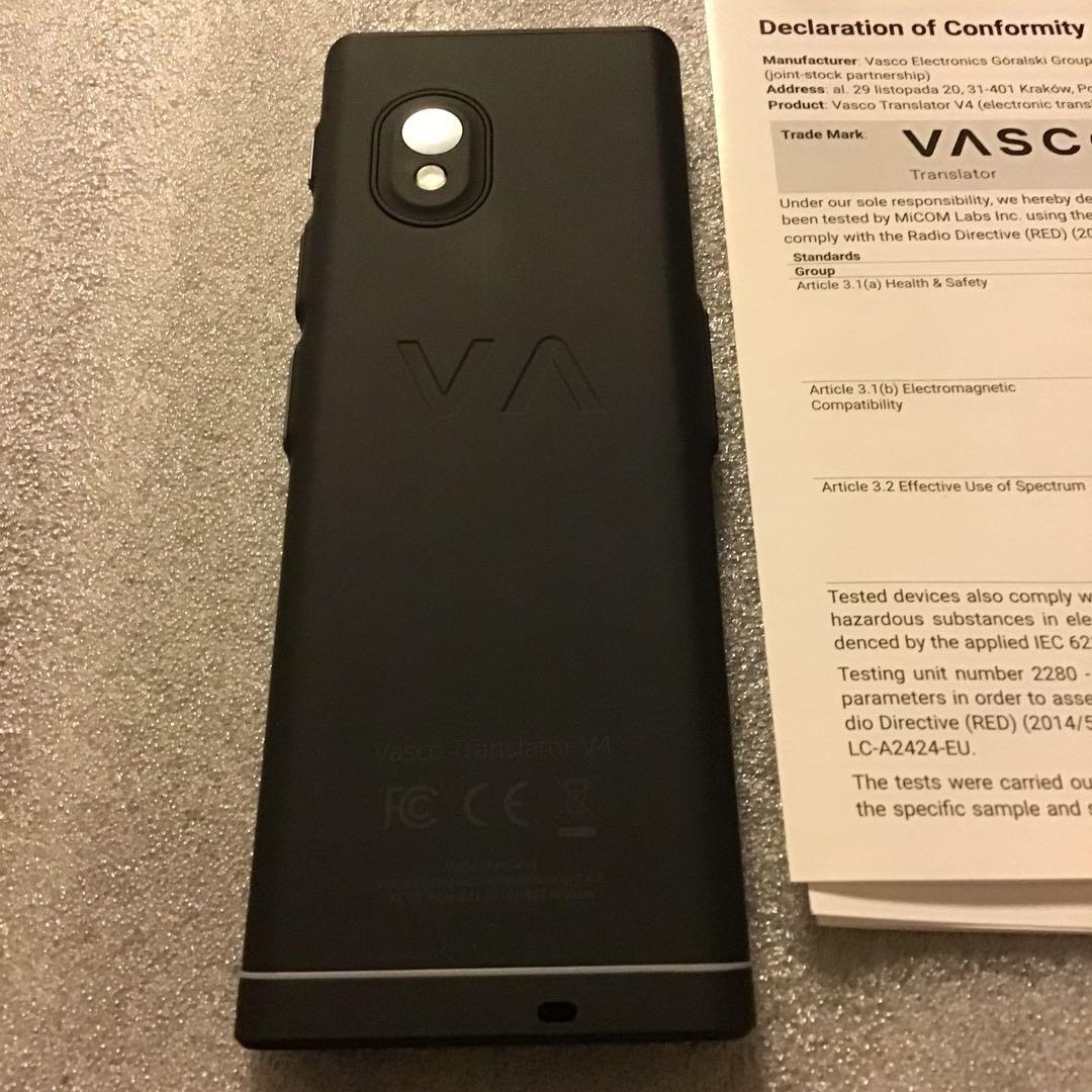 Vasco Translator V4| 音声翻訳機 翻訳機 保護ケース付き