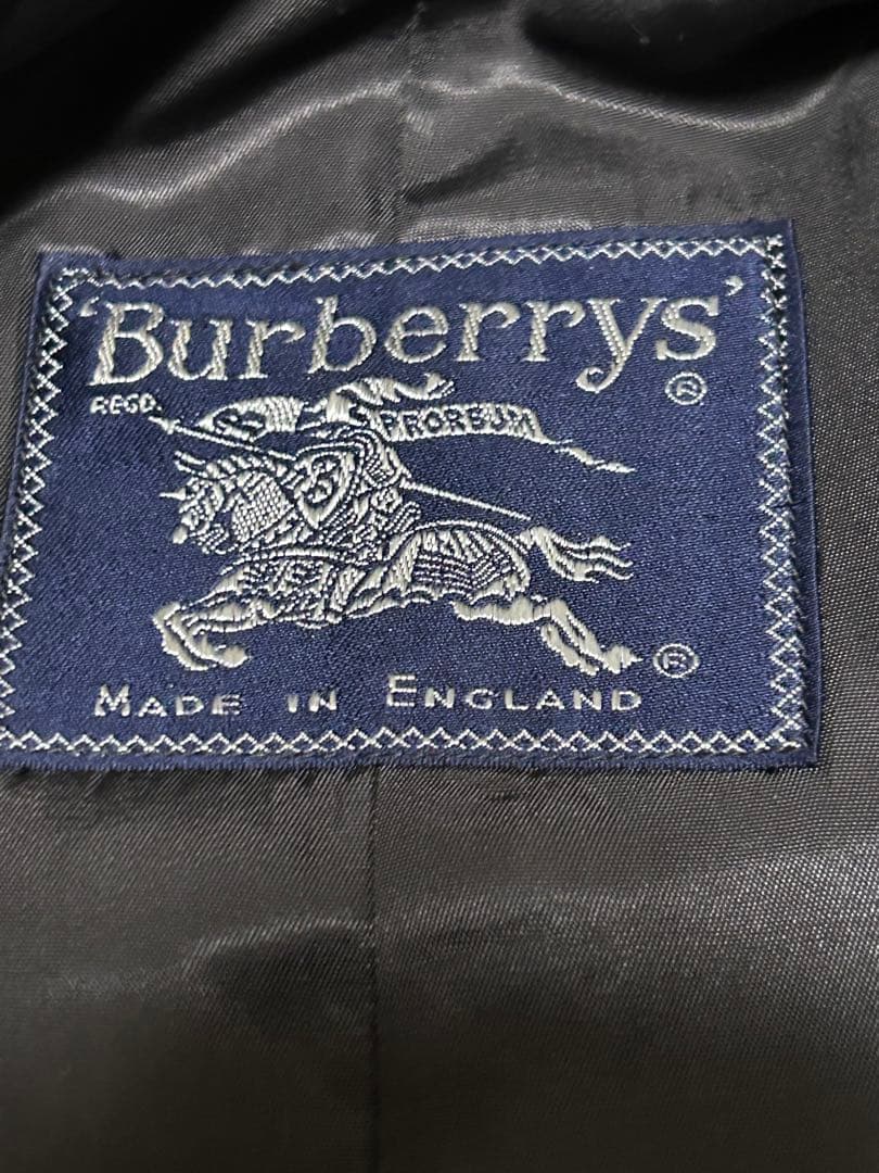 【CUSHA TWEED】 BURBERRYS 【英国製 ステンカラーコート