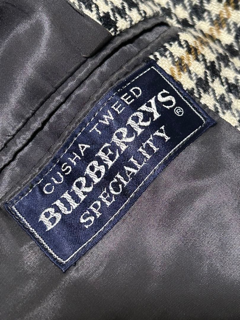 【CUSHA TWEED】 BURBERRYS 【英国製 ステンカラーコート
