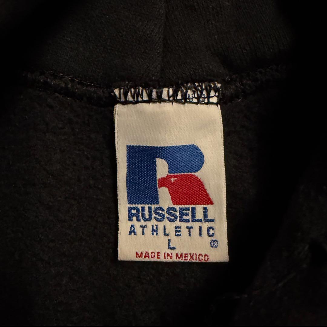 90s RUSSEL ATHLETIC ブラック パーカー L OVY