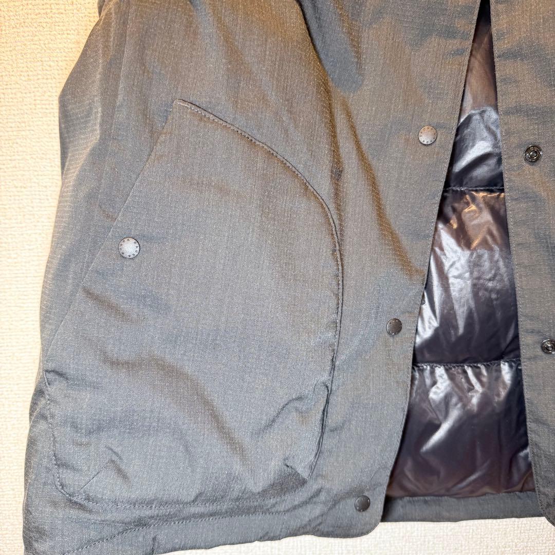 NANGA ヒノックリップストップインナーダウンベスト XL