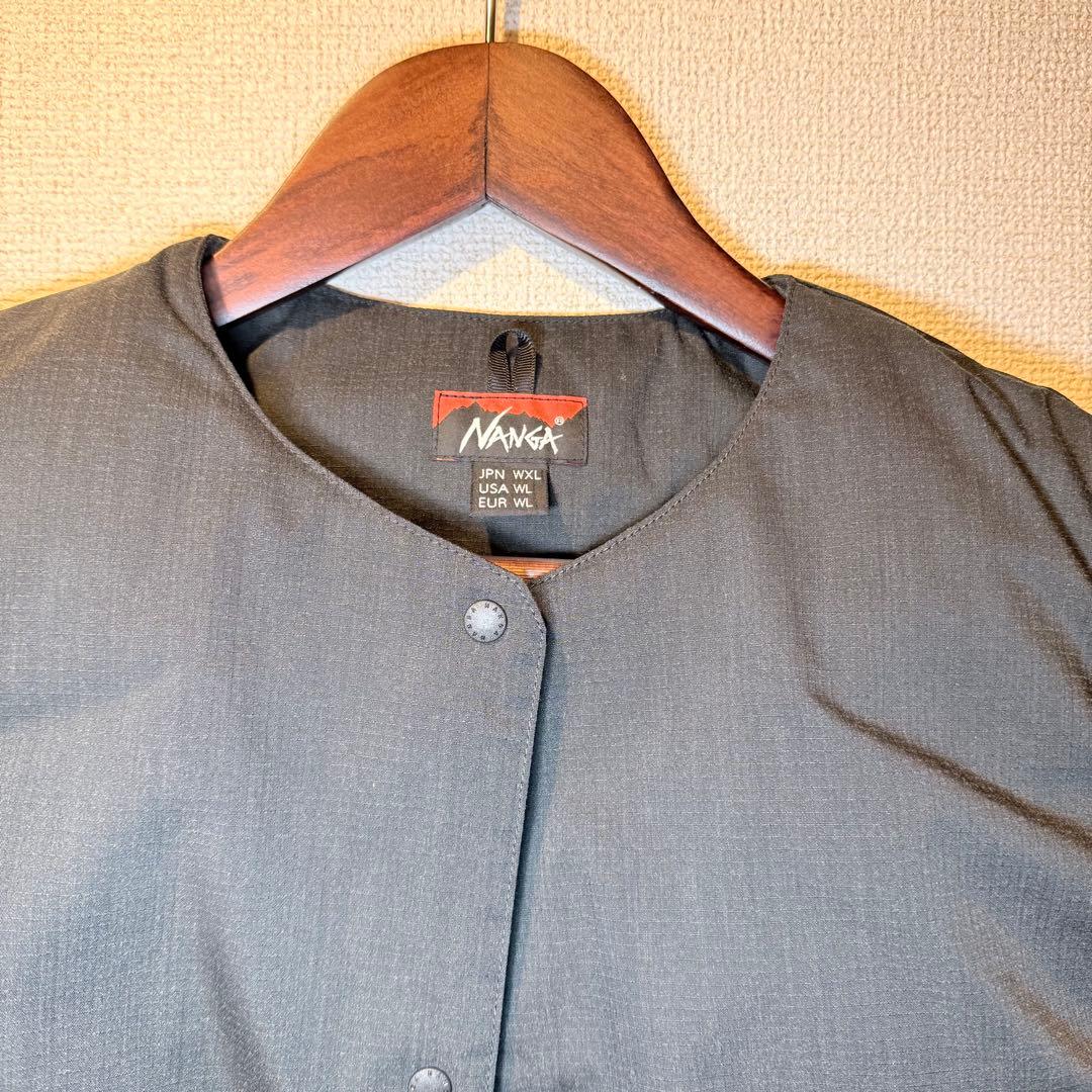 NANGA ヒノックリップストップインナーダウンベスト XL