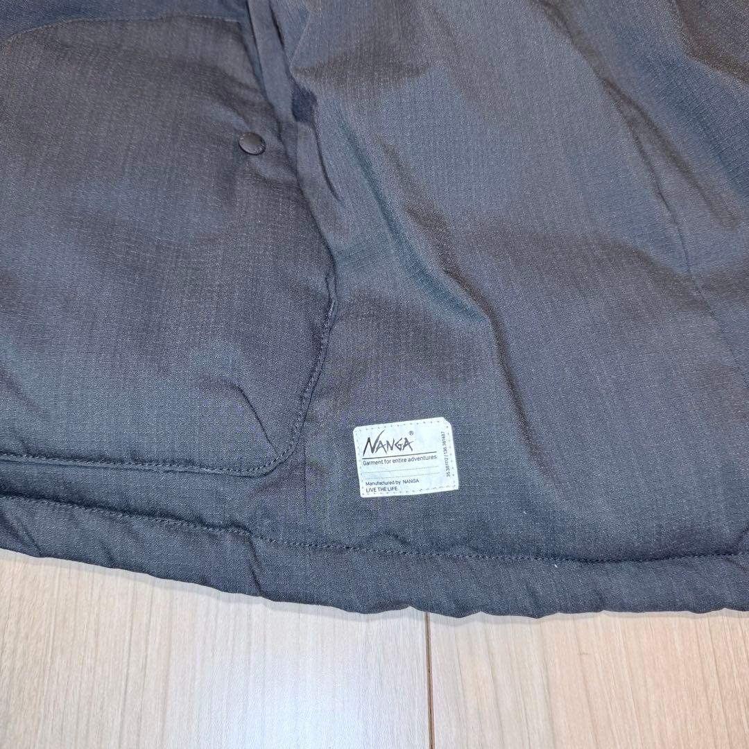 NANGA ヒノックリップストップインナーダウンベスト XL