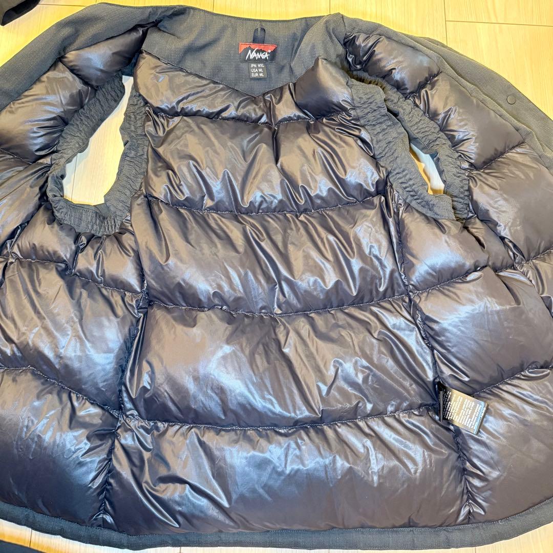NANGA ヒノックリップストップインナーダウンベスト XL