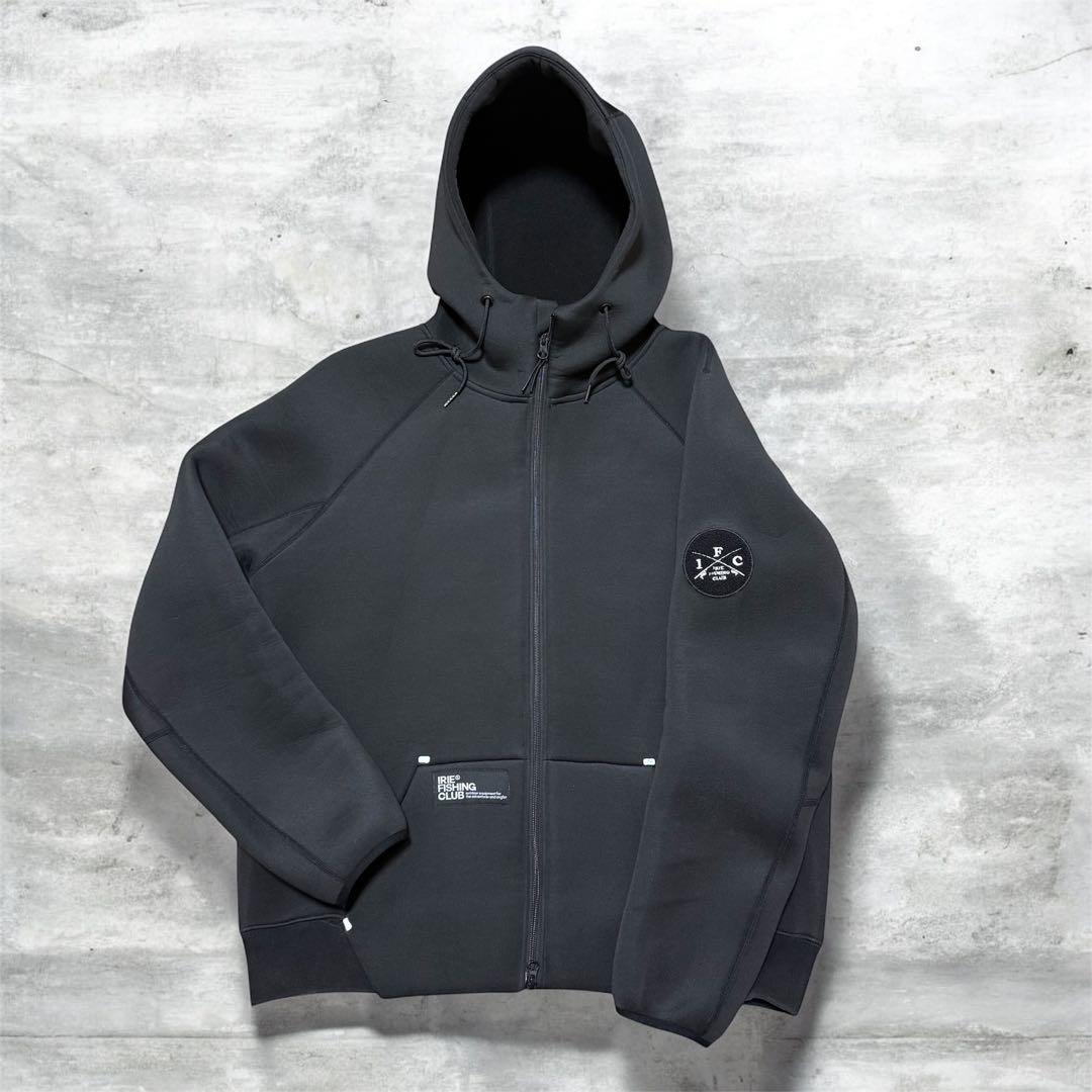 【IRIE FISHING CLUB 】フルジップパーカー　ブラック　XL