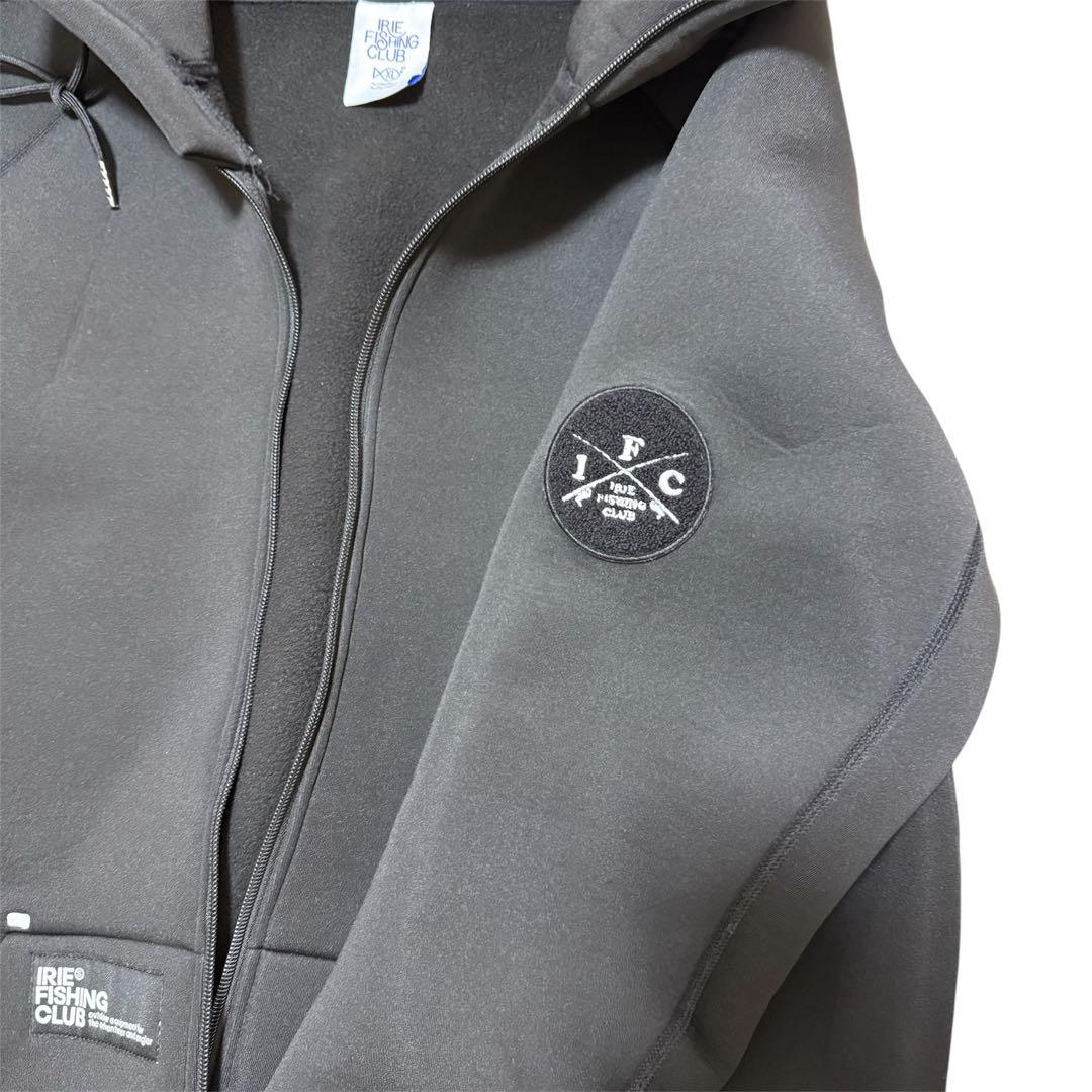 【IRIE FISHING CLUB 】フルジップパーカー　ブラック　XL