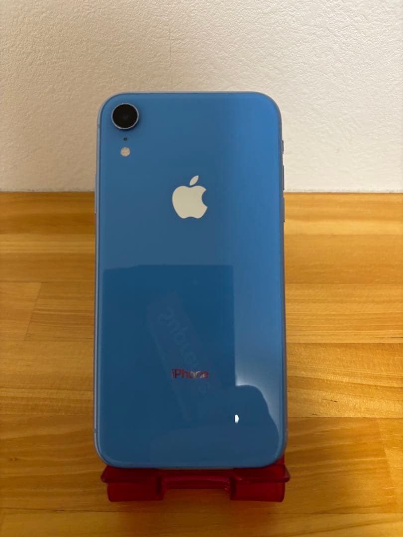 iPhone XR 128GB ブルー　画面割れ