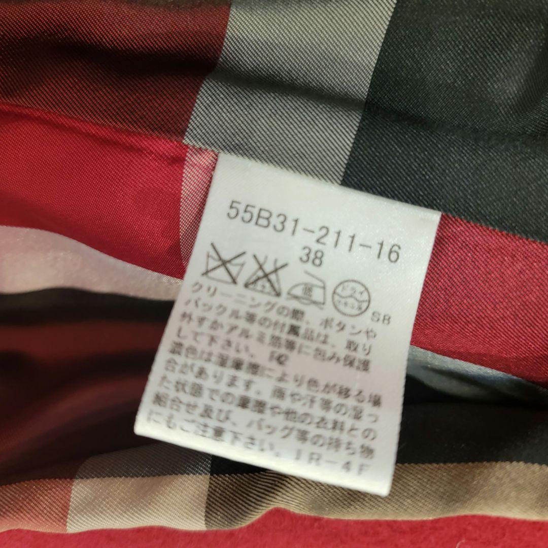 ブルーレーベルクレストブリッジ　ダッフルコート　赤 M