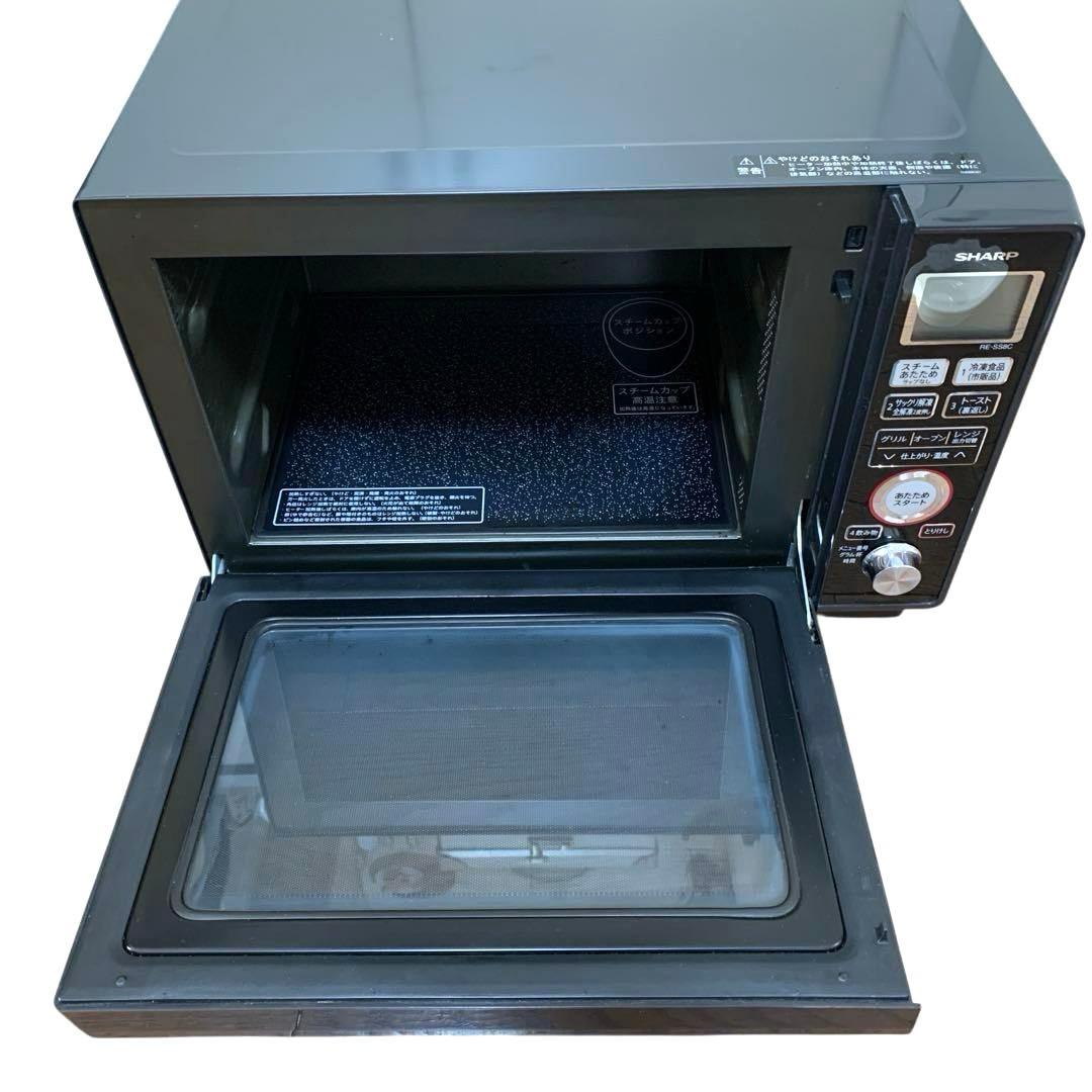 SHARP 過熱水蒸気オーブンレンジ 23L ブラック RE-SS8C-B