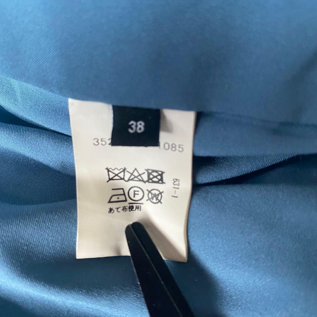 GREEN LABEL RELAXING ノーカラーダブルジャケット スーツ M