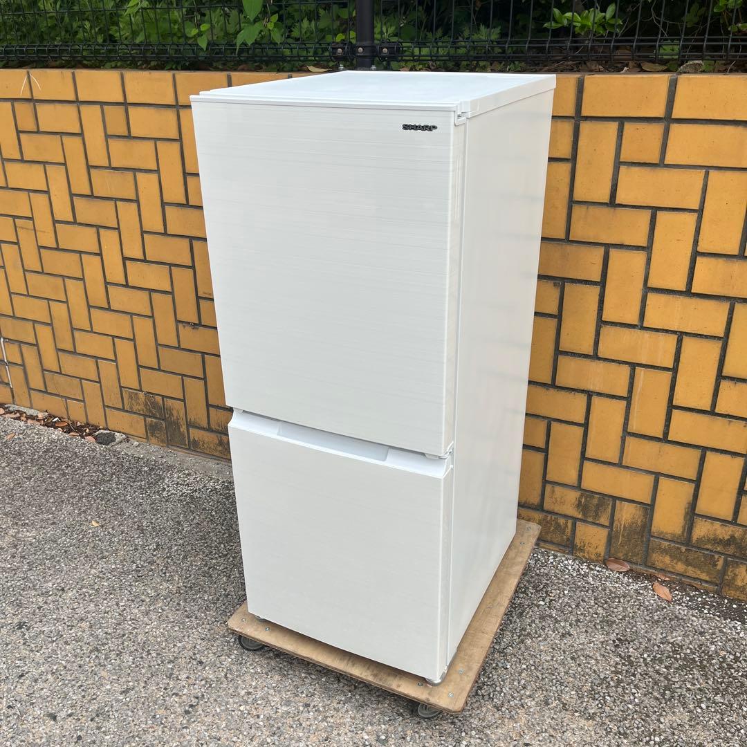 冷蔵庫　SHARP SJ-D15G-W 152L 耐熱トップ