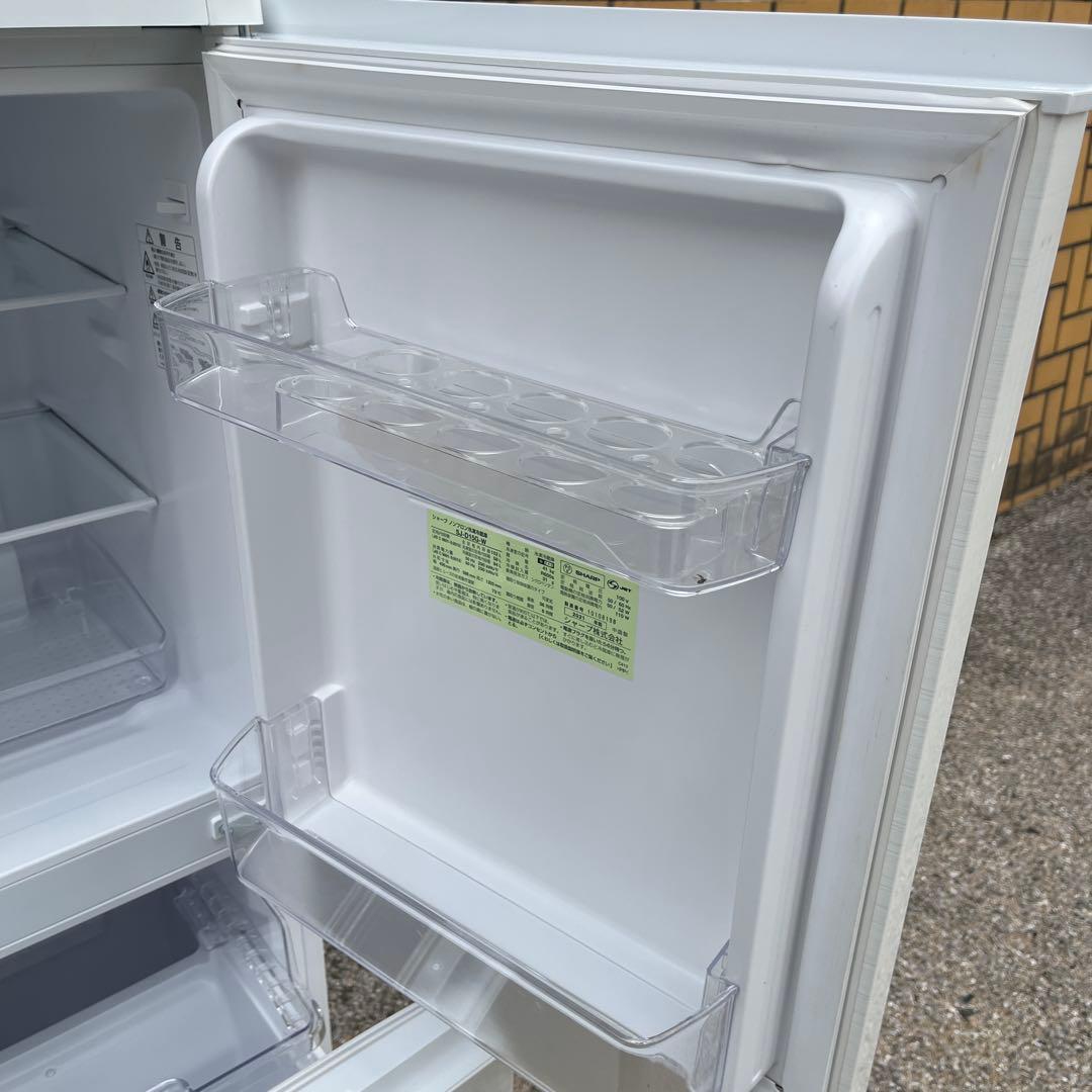 冷蔵庫　SHARP SJ-D15G-W 152L 耐熱トップ
