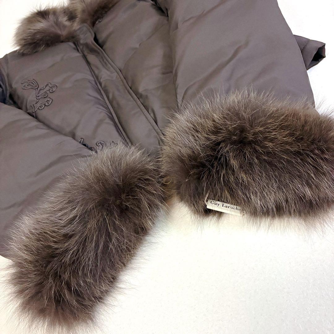 【新品未使用】Guy Laroche ブルーフォックス ダウンジャケット