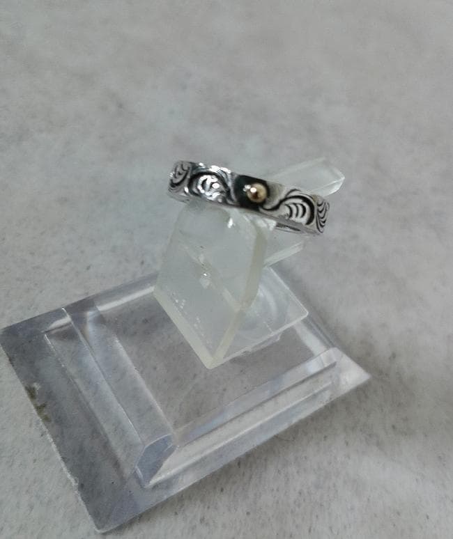 ARIZONA FREEDOM K18 唐草 シルバー リング 指輪 約13号