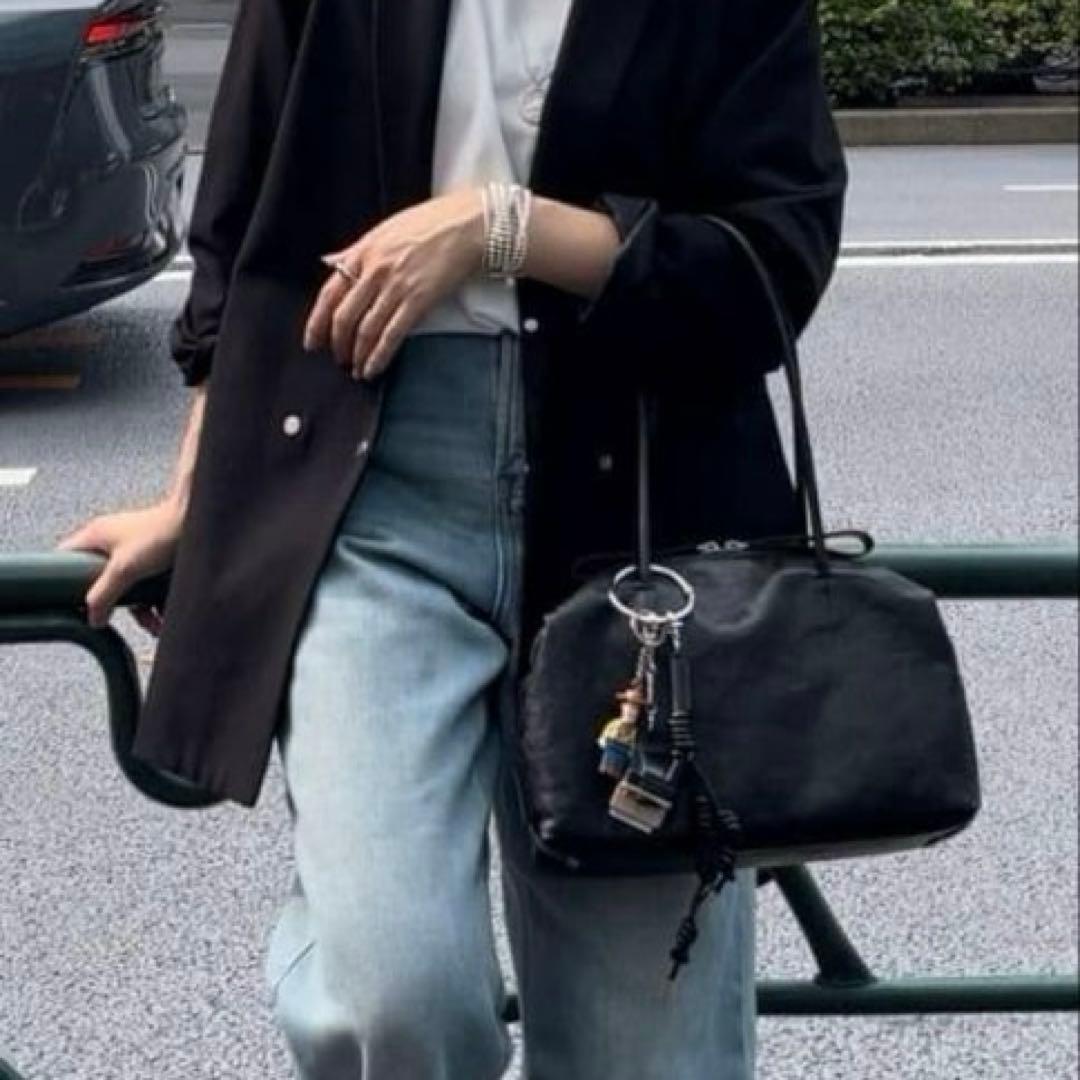 イアパピヨネ　ear PAPILLONNER ロングハンドル ボストンバッグ