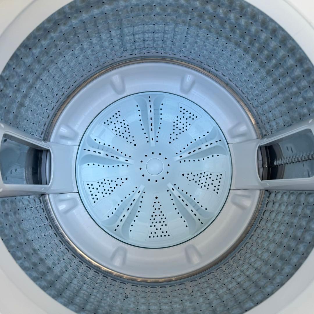 06★2025年製★ほぼ新品★アクア　洗濯機　7KG ガラス扉　一人暮らし