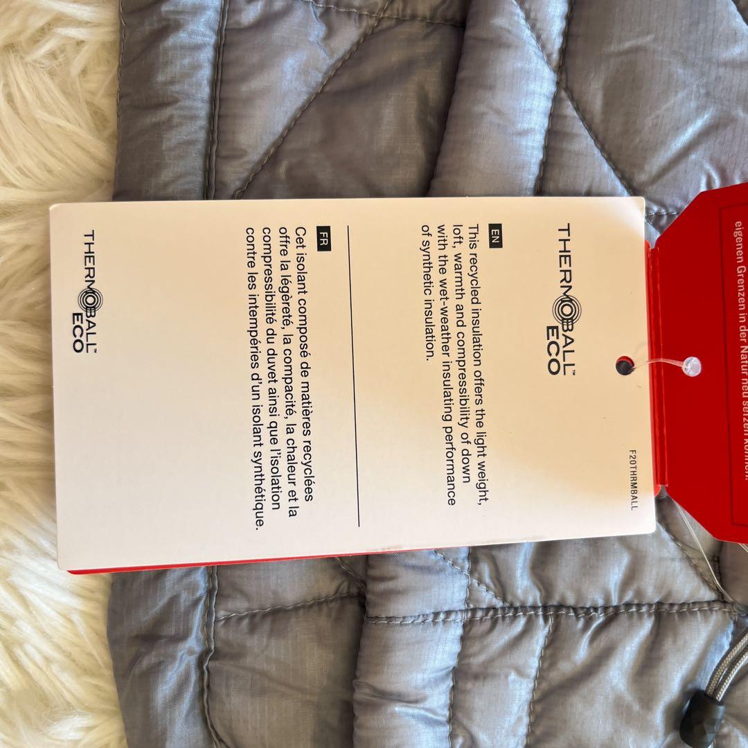 ノースフェイス　新品タグ付き　ダウン　キルティング　グレー