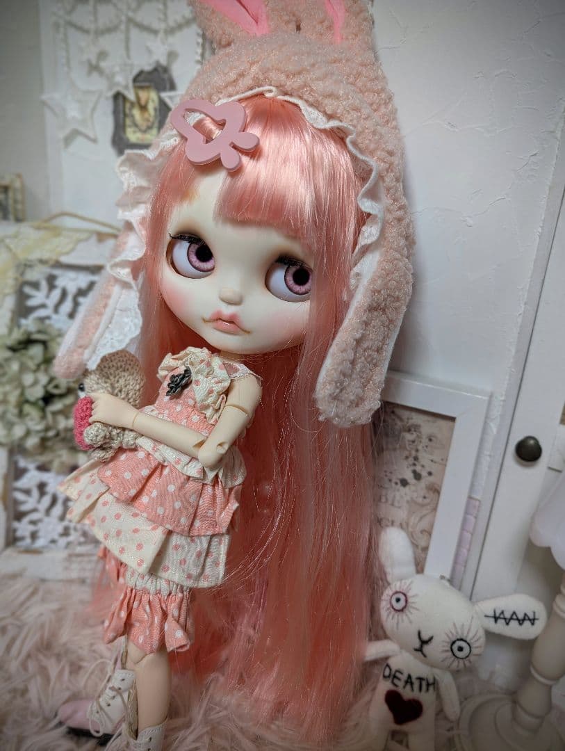 アイシードール❁︎カスタム❁︎pink・rabbit