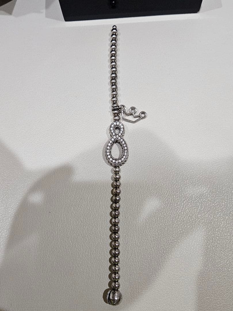 美品　GaGa MILANO ブレスレット　ガガミラノ　ナンバー８　ホワイト