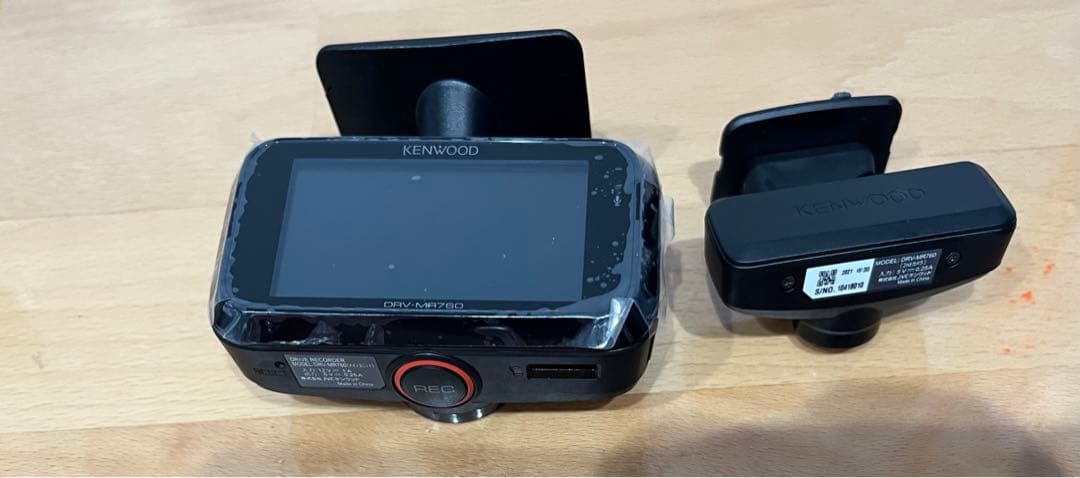 KENWOODケンウッドDRV-MR760 エンジンレコーダー、前後カメラ「K」
