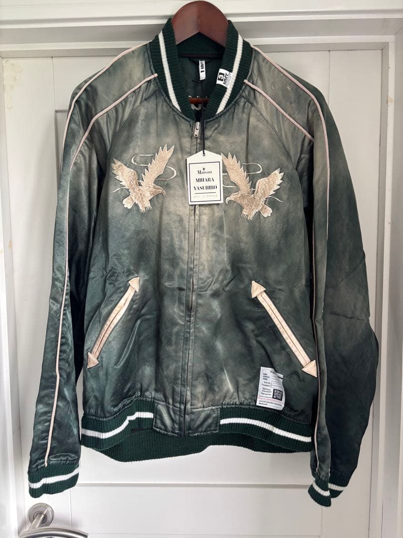 Mihara Yasuhiro ミハラヤスヒロ 鷹 スカジャン グリーン