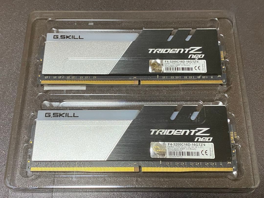 G.SKILL DDR4 3200Mhz 8GB 2枚セット