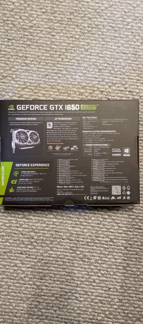 グラフィックボード・グラボ・ビデオカード MSI GeForce GTX 1650 Super VENTUS XS OC