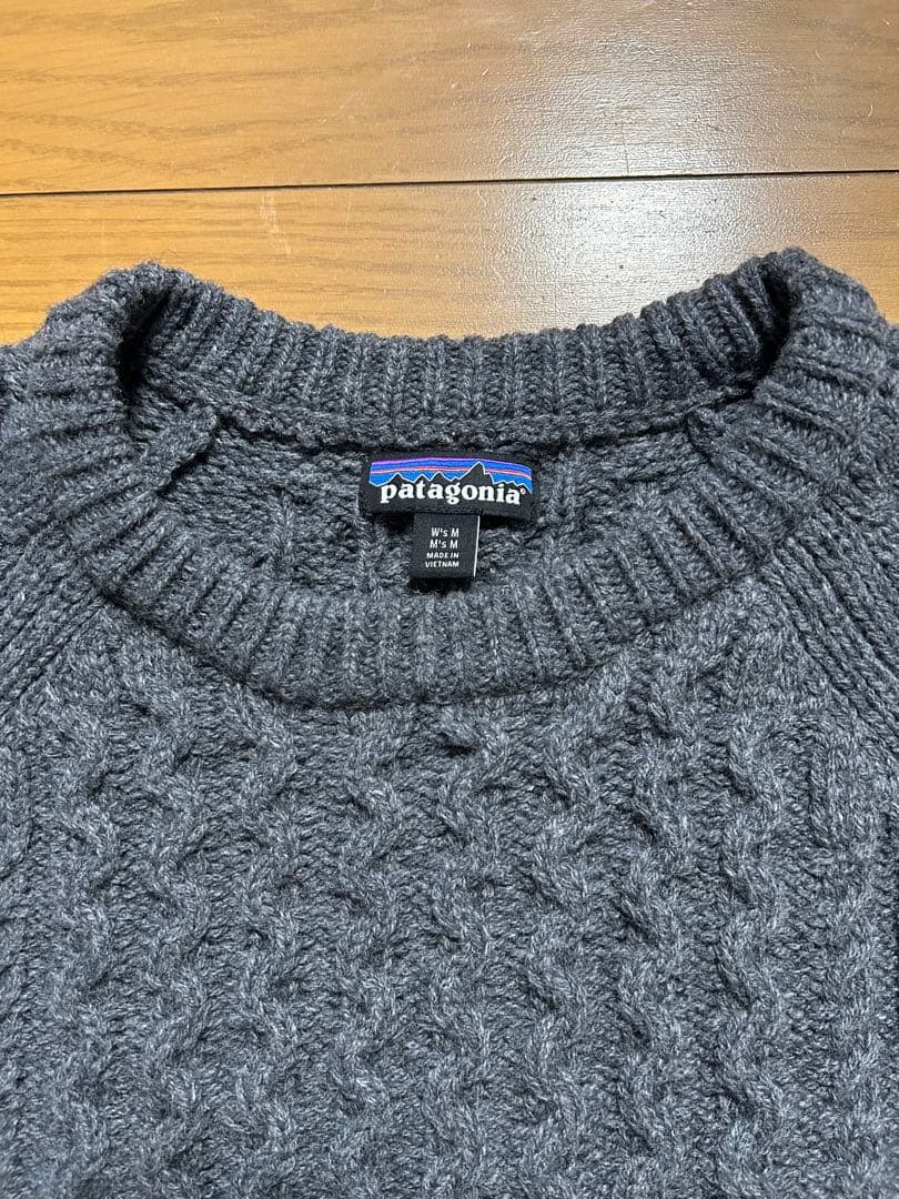 パタゴニア リサイクルウールブレンド ケーブルニット クルーネックセーター