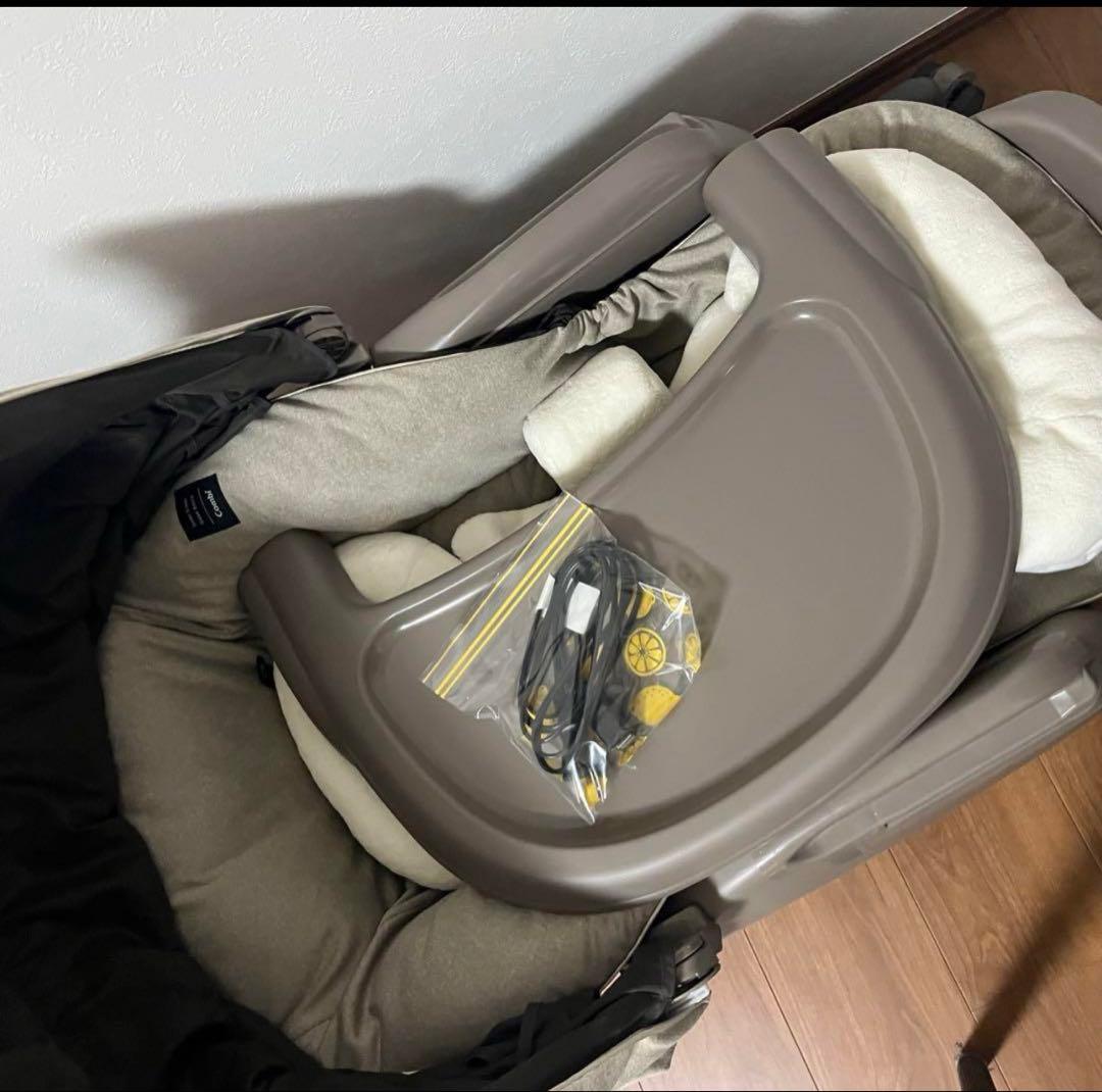 ネムリラ　オートスイング　ベージュグレー ベビーラック美品