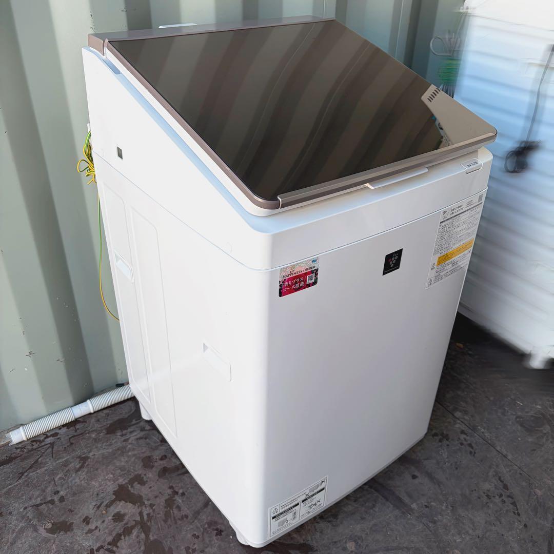 103運搬取付無料！ブラウン純正SHARPスタイリッシュ洗濯機！完動品超美品！