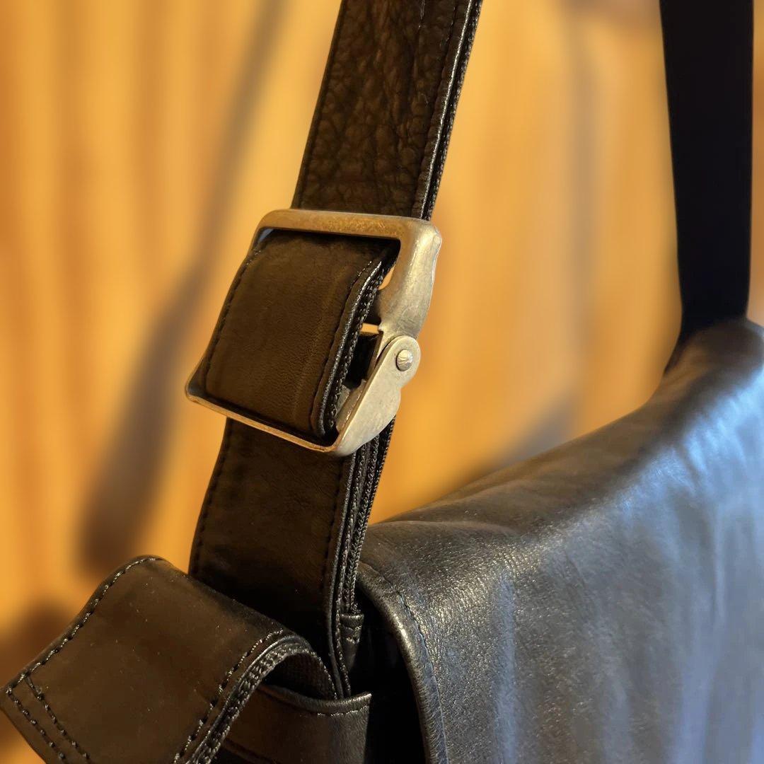 porter ポーター 吉田カバン メッセンジャー　ショルダーバッグ 黒　レザー