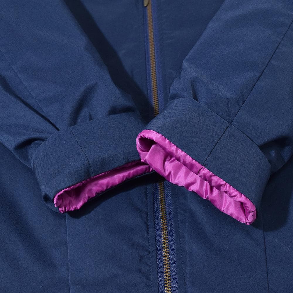 パラスパレス Pallas Palace Wジップ ロング ダウンコート F 紺