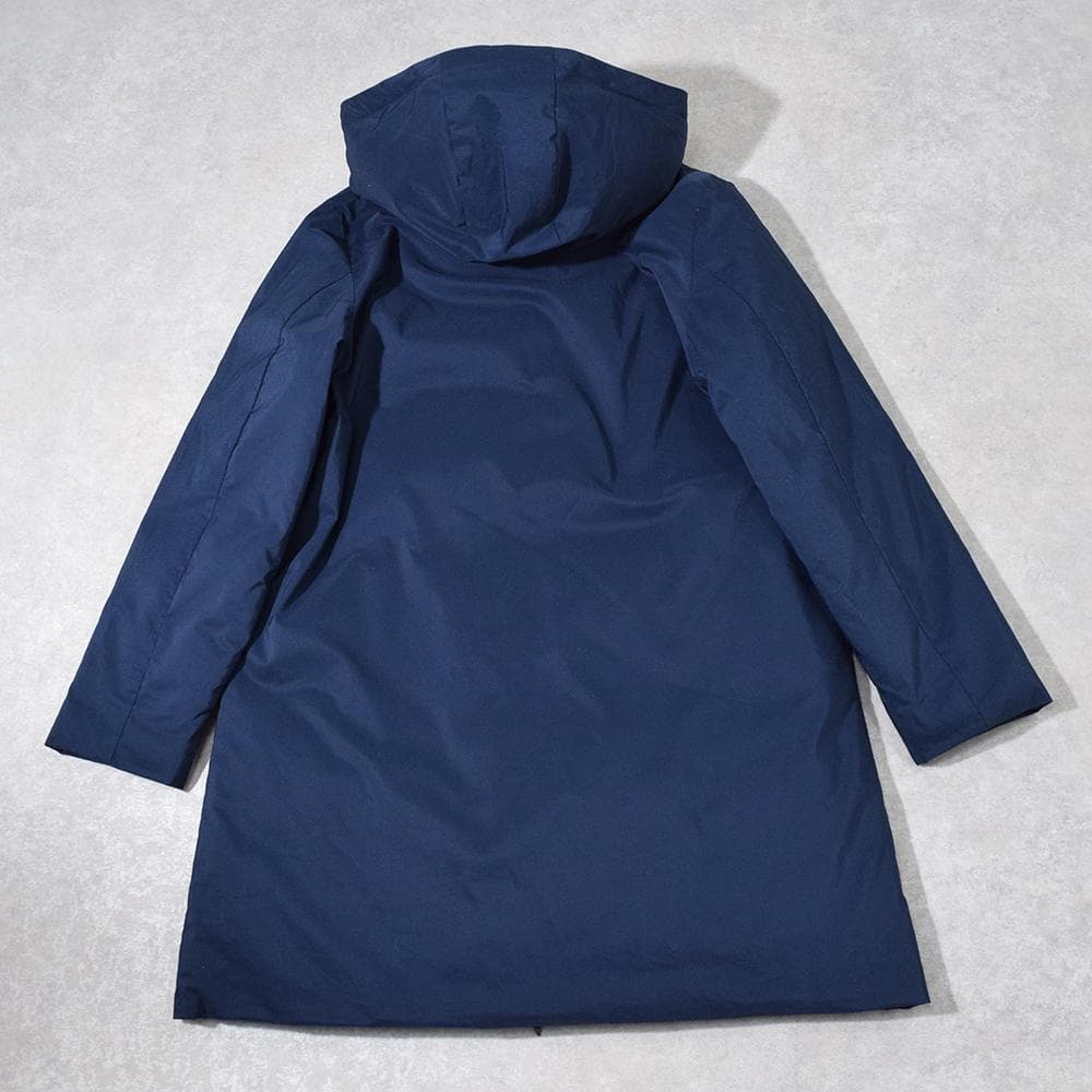 パラスパレス Pallas Palace Wジップ ロング ダウンコート F 紺